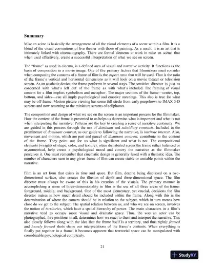 Class Notes for Understanding Movies, 14th Edition - Page 26 preview image