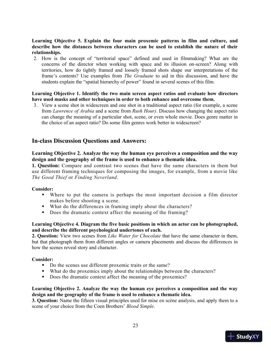 Class Notes for Understanding Movies, 14th Edition, page 28