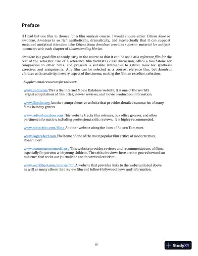 Class Notes for Understanding Movies, 14th Edition - Page 3 preview image