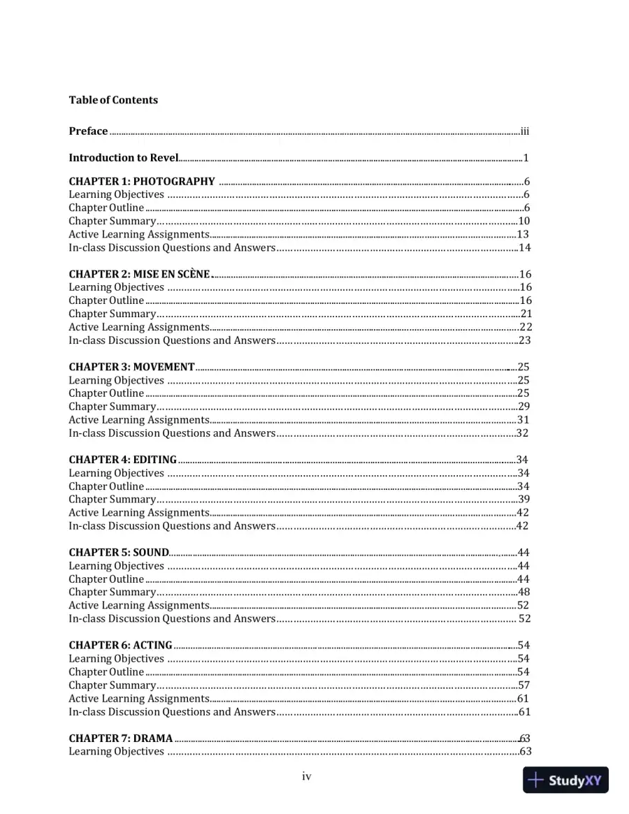 Class Notes for Understanding Movies, 14th Edition, page 4