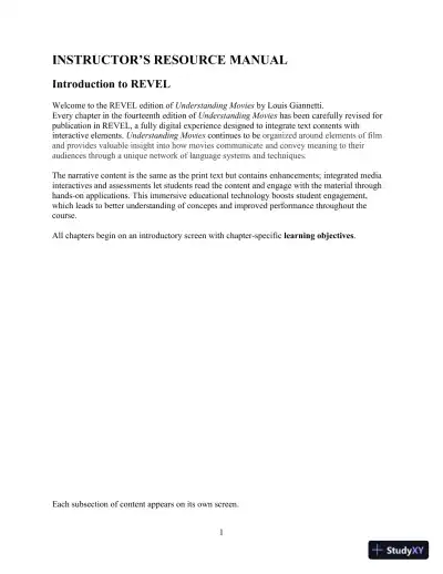 Class Notes for Understanding Movies, 14th Edition - Page 6 preview image