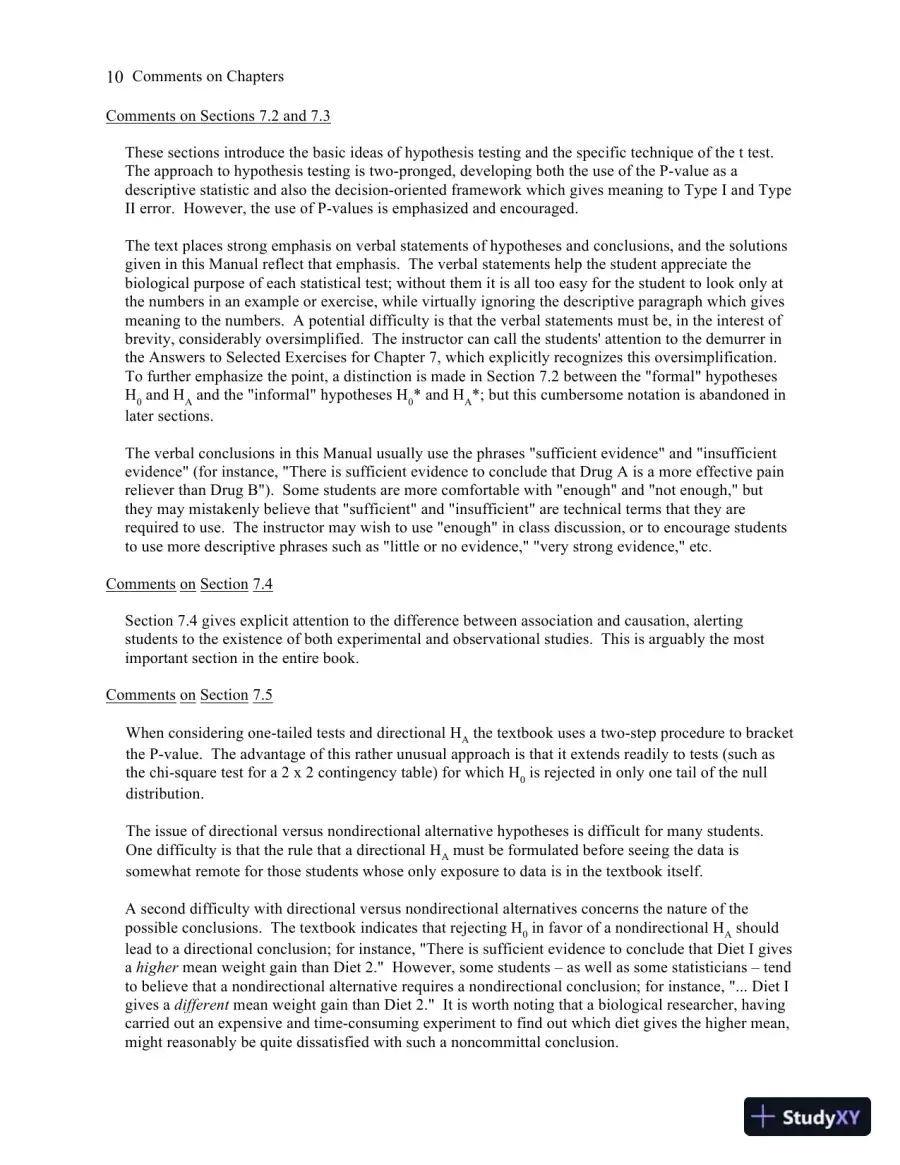 Solution Manual for Statistics for the Life Sciences, 5th Edition, page 13