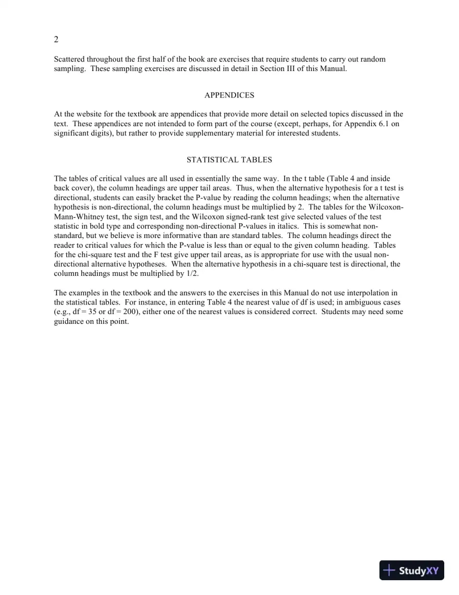 Solution Manual for Statistics for the Life Sciences, 5th Edition, page 5