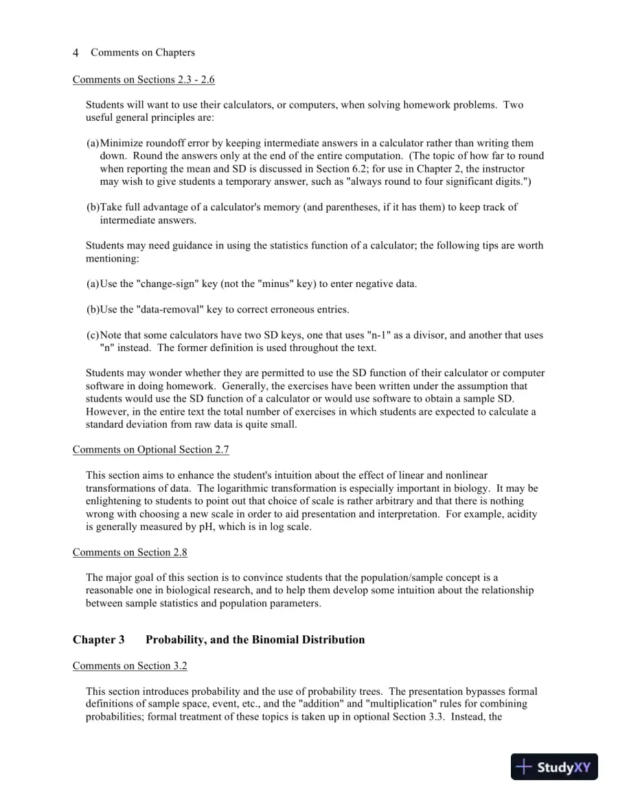 Solution Manual for Statistics for the Life Sciences, 5th Edition, page 7