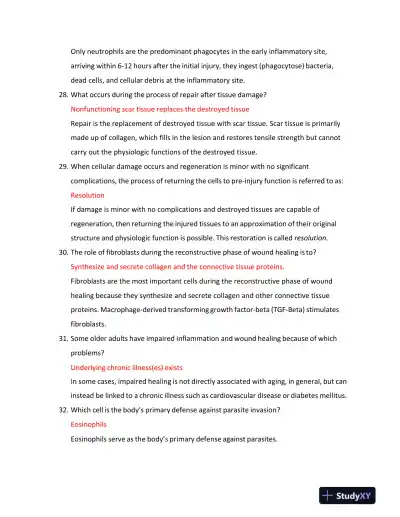 2023-2024 NURS611 Maryville University Pathophysiology Exam 2 With Answers (165 Solved Questions) - Page 7 preview image