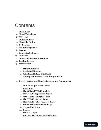 31 Days Before your CCNA Exam: A Day-By-Day Review Guide for the CCNA 200-301 Certification Exam (2020) - Page 4 preview image
