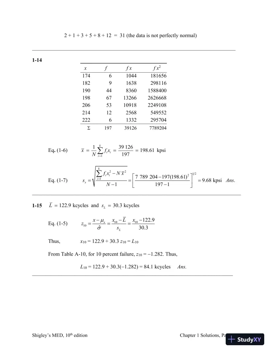 Solution Manual For Shigley's Mechanical Engineering Design, 10th Edition, page 5