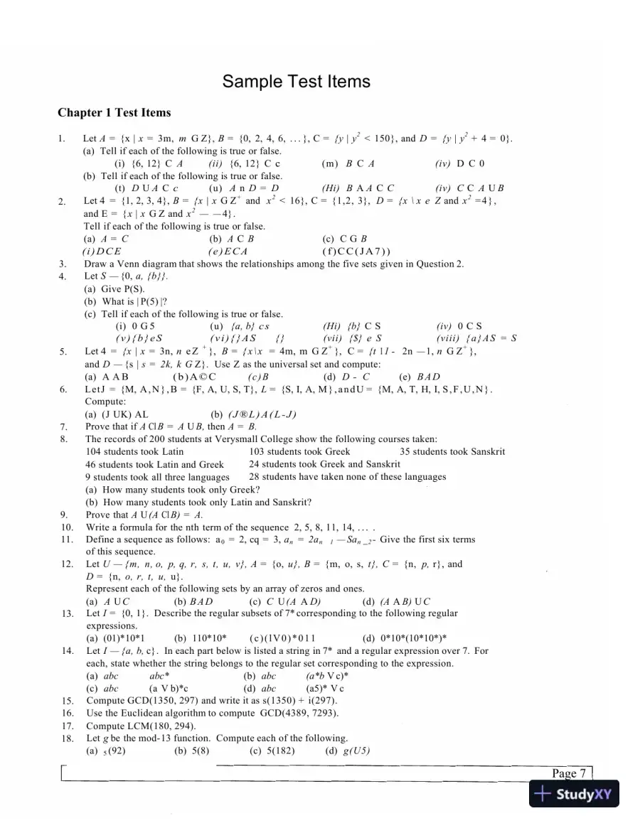 Discrete Mathematical Structures (Classic Version), 6th Edition Solution Manual, page 10