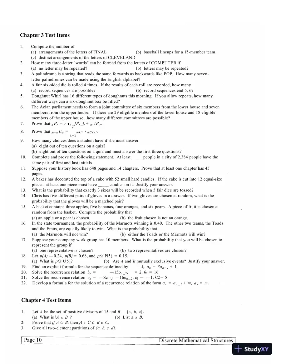 Discrete Mathematical Structures (Classic Version), 6th Edition Solution Manual, page 13