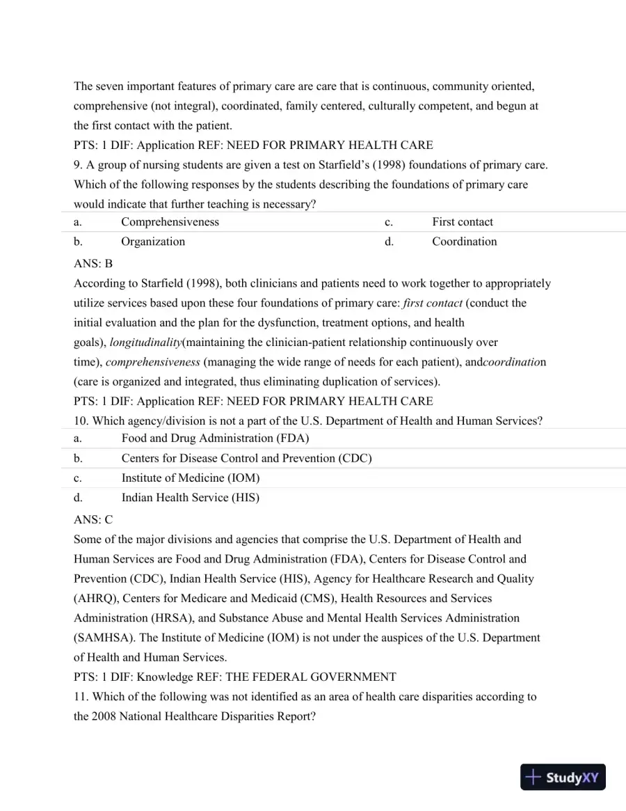 Test Bank For Nursing Leadership and Management, 3rd Edition, page 15