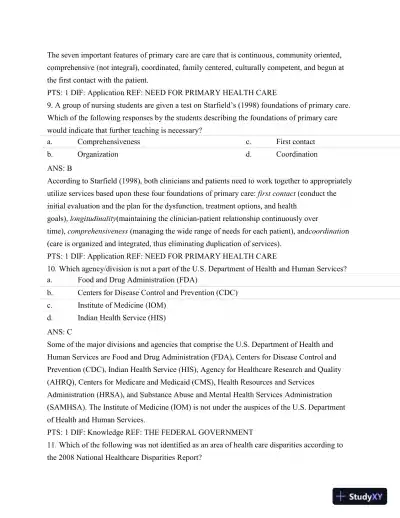 Test Bank For Nursing Leadership and Management, 3rd Edition - Page 15 preview image