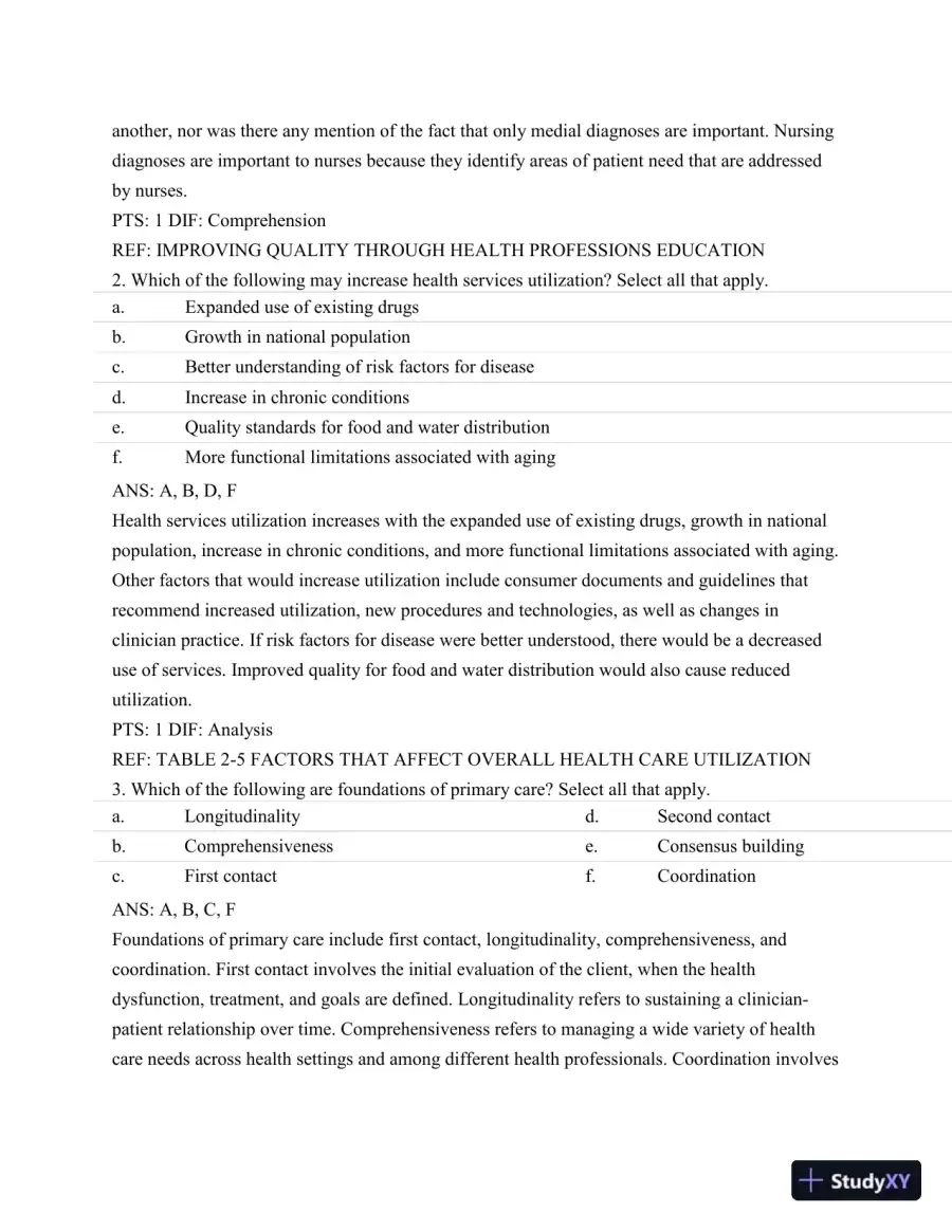 Test Bank For Nursing Leadership and Management, 3rd Edition, page 21