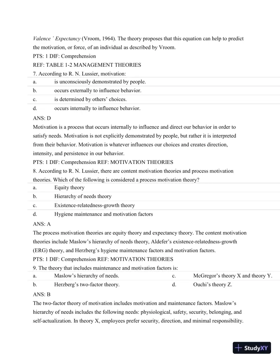 Test Bank For Nursing Leadership and Management, 3rd Edition, page 4