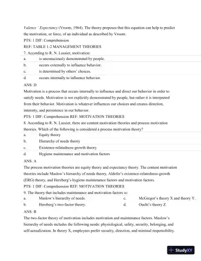 Test Bank For Nursing Leadership and Management, 3rd Edition - Page 4 preview image