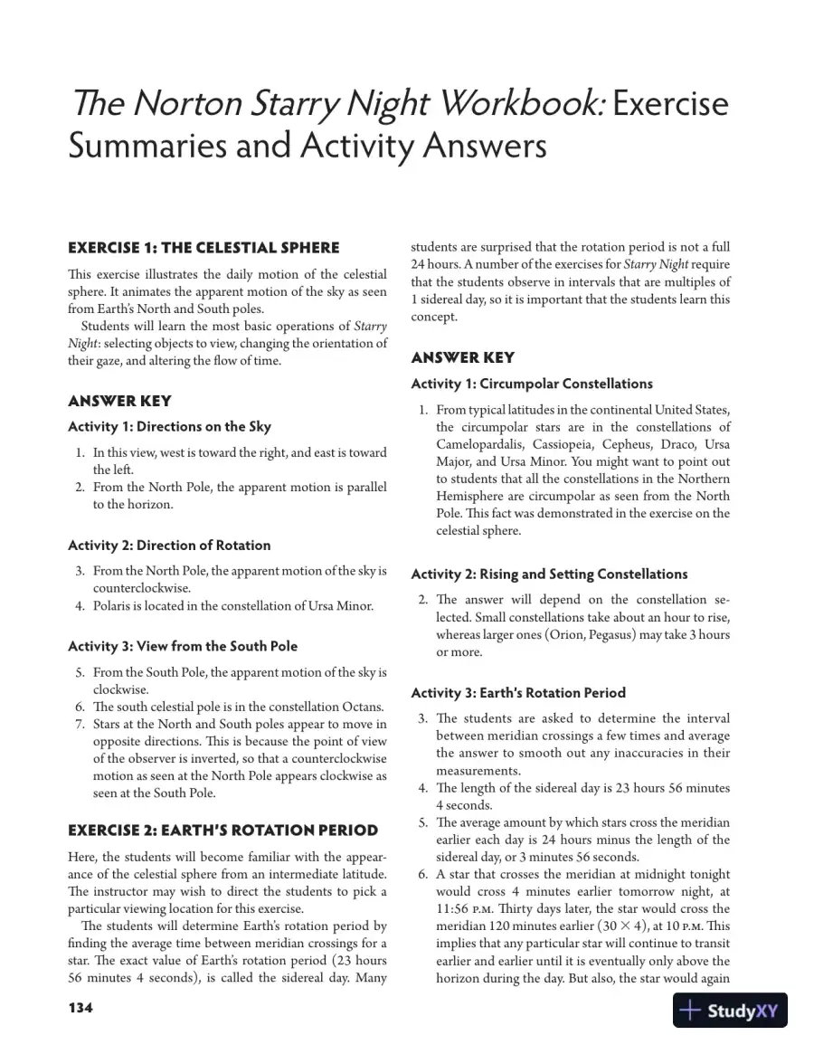 Solution Manual for Understanding Our Universe, 3rd Edition, page 10