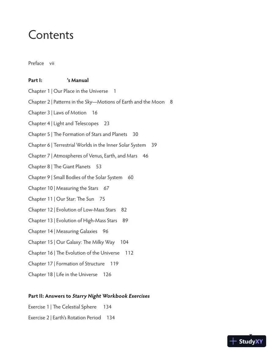 Solution Manual for Understanding Our Universe, 3rd Edition, page 3