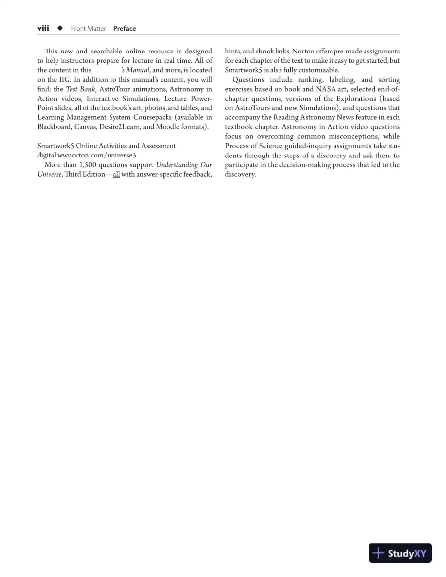Solution Manual for Understanding Our Universe, 3rd Edition, page 6