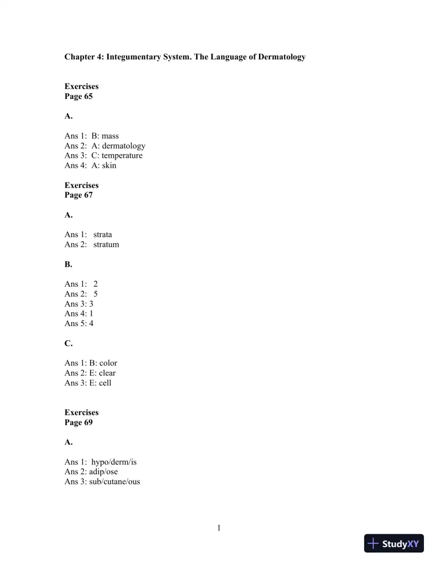 Solution Manual For Medical Language for Modern Health Care, 4th Edition, page 16