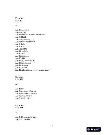 Solution Manual For Medical Language for Modern Health Care, 4th Edition - Page 29 preview image