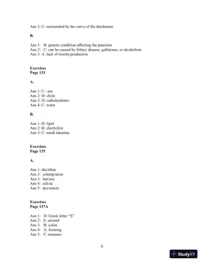 Solution Manual For Medical Language for Modern Health Care, 4th Edition - Page 30 preview image