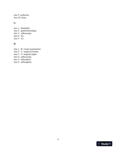 Solution Manual For Medical Language for Modern Health Care, 4th Edition - Page 5 preview image