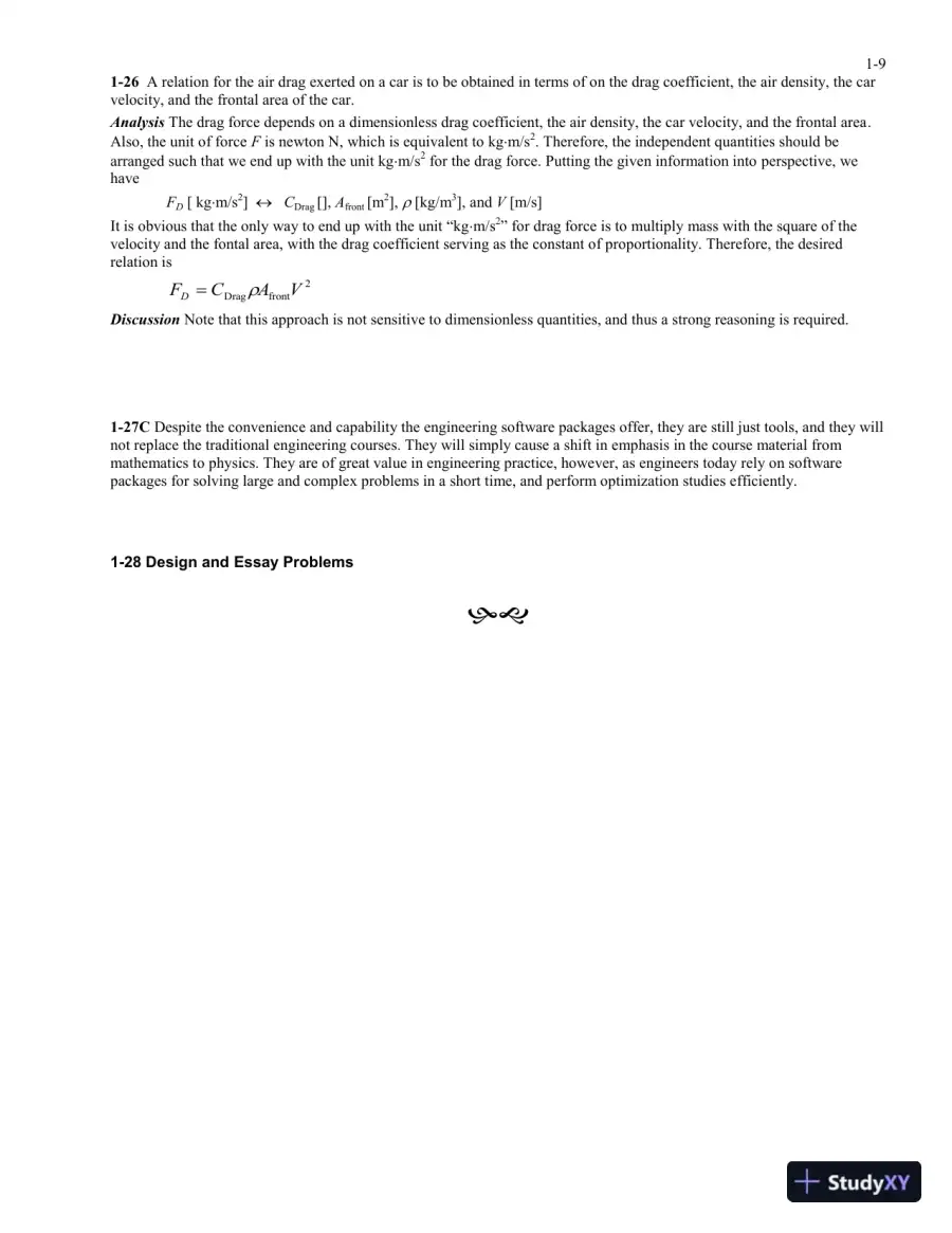Solution Manual For Fundamentals of Thermal-Fluid Sciences, 5th Edition, page 10