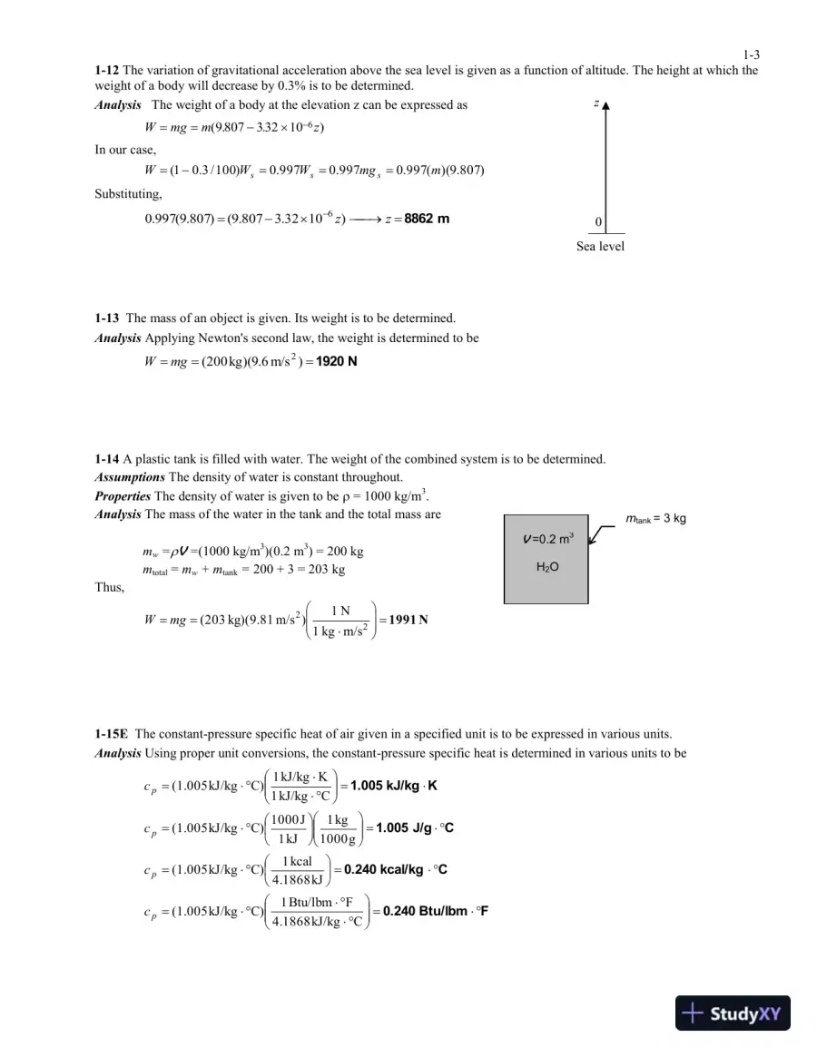 Solution Manual For Fundamentals of Thermal-Fluid Sciences, 5th Edition, page 4
