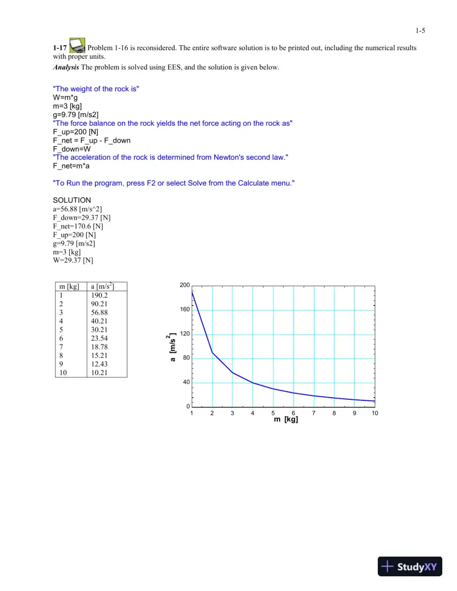 Solution Manual For Fundamentals of Thermal-Fluid Sciences, 5th Edition, page 6