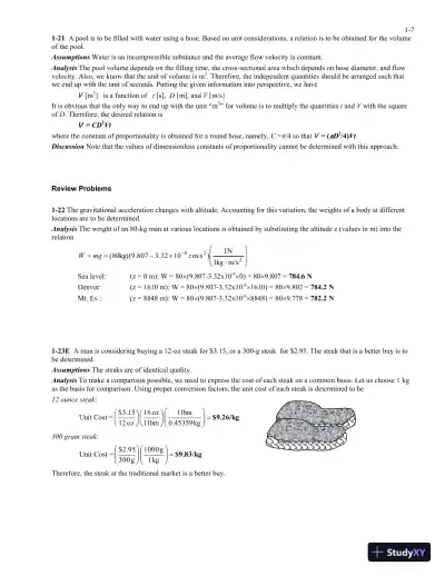 Solution Manual For Fundamentals of Thermal-Fluid Sciences, 5th Edition - Page 8 preview image