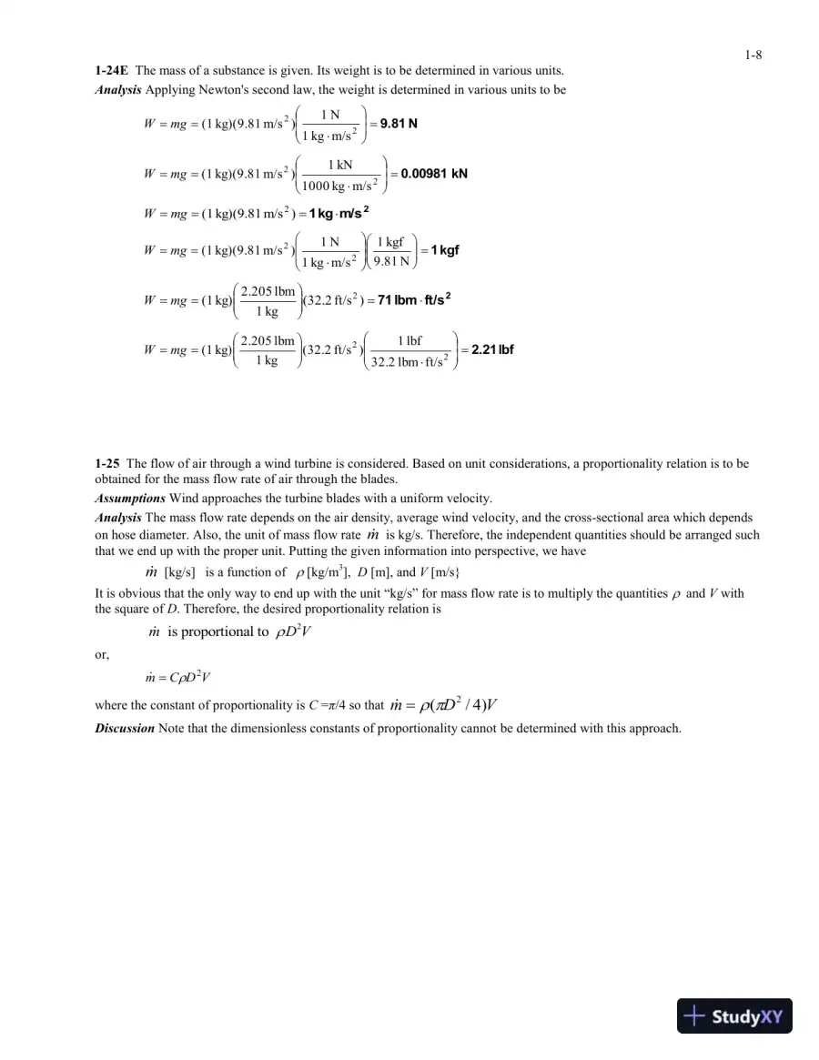 Solution Manual For Fundamentals of Thermal-Fluid Sciences, 5th Edition, page 9