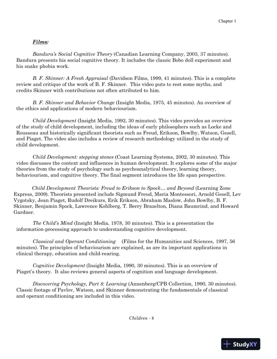 Solution Manual for Children: A Chronological Approach, Fifth Canadian Edition, page 10