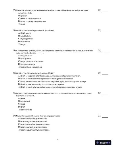 Test Bank for Concepts of Genetics, 12th edition - Page 10 preview image