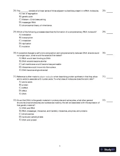 Test Bank for Concepts of Genetics, 12th edition - Page 11 preview image