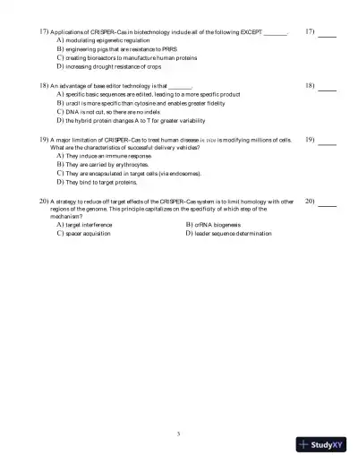 Test Bank for Concepts of Genetics, 12th edition - Page 4 preview image