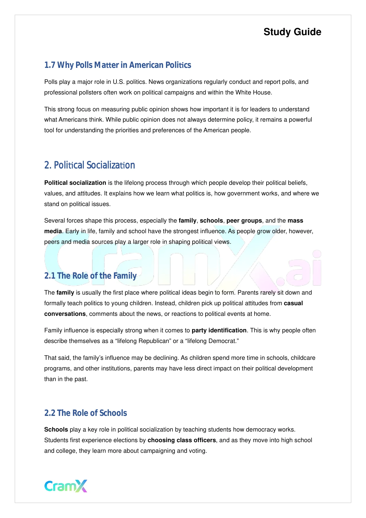 American Government - Public Opinion - Page 3 preview image