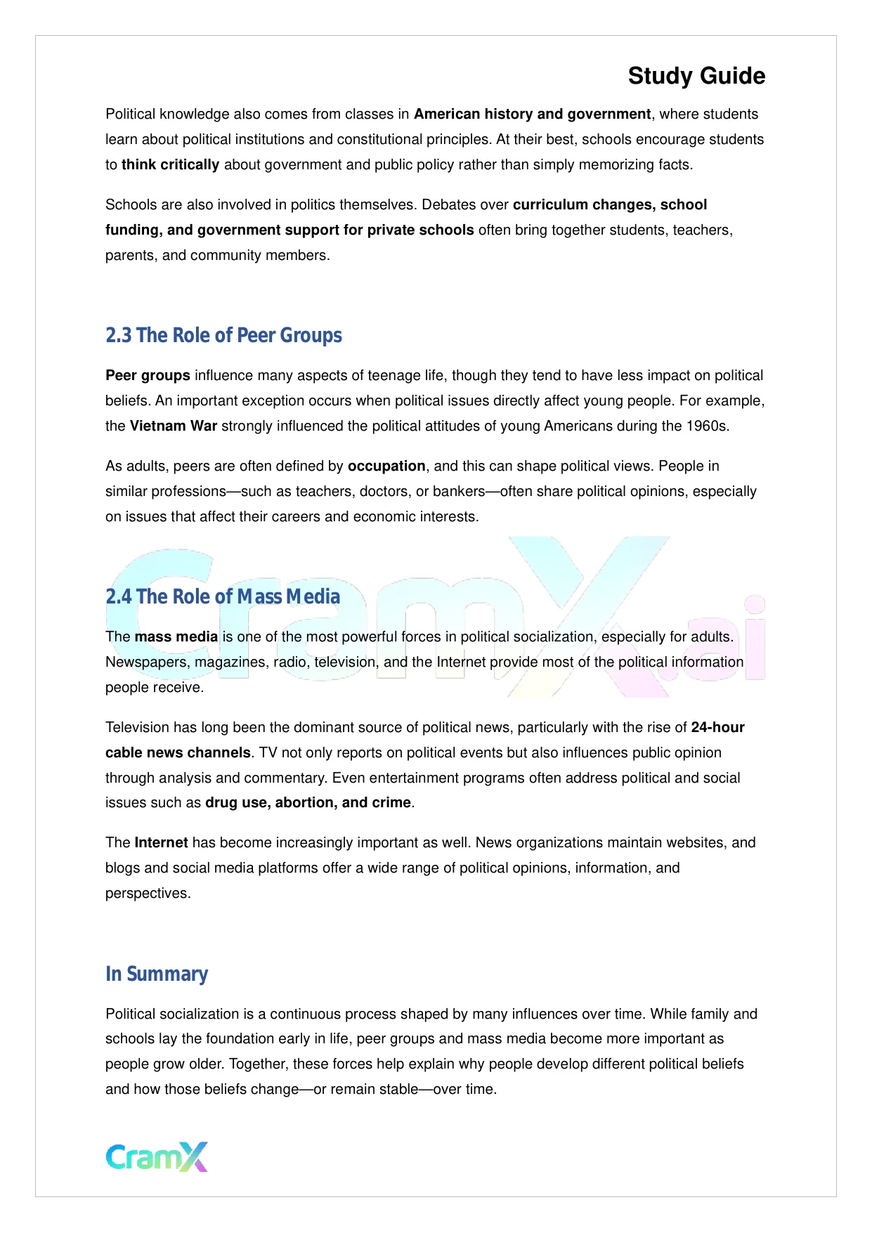 American Government - Public Opinion - Page 4 preview image