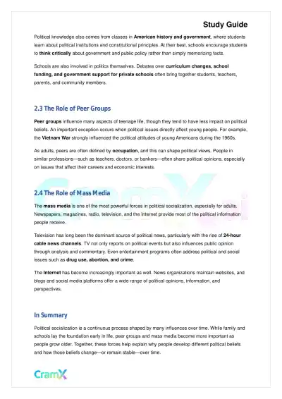 American Government - Public Opinion - Page 4 preview image