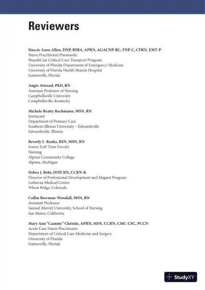 AACN Core Curriculum for Progressive and Critical Care Nursing, 8th Edition (2023) - Page 10 preview image