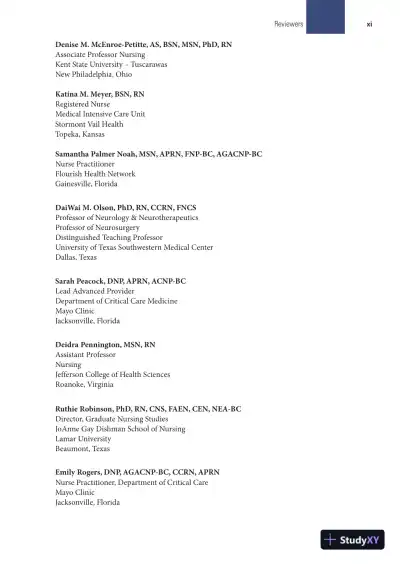 AACN Core Curriculum for Progressive and Critical Care Nursing, 8th Edition (2023) - Page 14 preview image