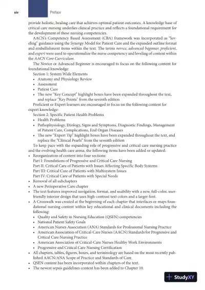 AACN Core Curriculum for Progressive and Critical Care Nursing, 8th Edition (2023) - Page 17 preview image