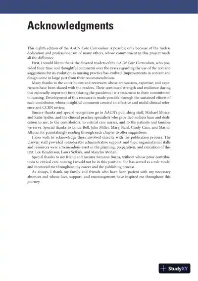 AACN Core Curriculum for Progressive and Critical Care Nursing, 8th Edition (2023) - Page 20 preview image