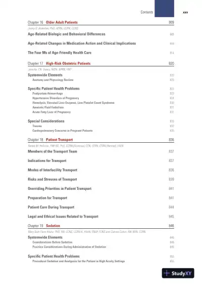 AACN Core Curriculum for Progressive and Critical Care Nursing, 8th Edition (2023) - Page 28 preview image