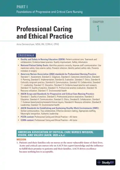 AACN Core Curriculum for Progressive and Critical Care Nursing, 8th Edition (2023) - Page 30 preview image