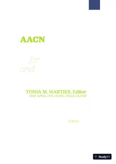 AACN Core Curriculum for Progressive and Critical Care Nursing, 8th Edition (2023) - Page 4 preview image