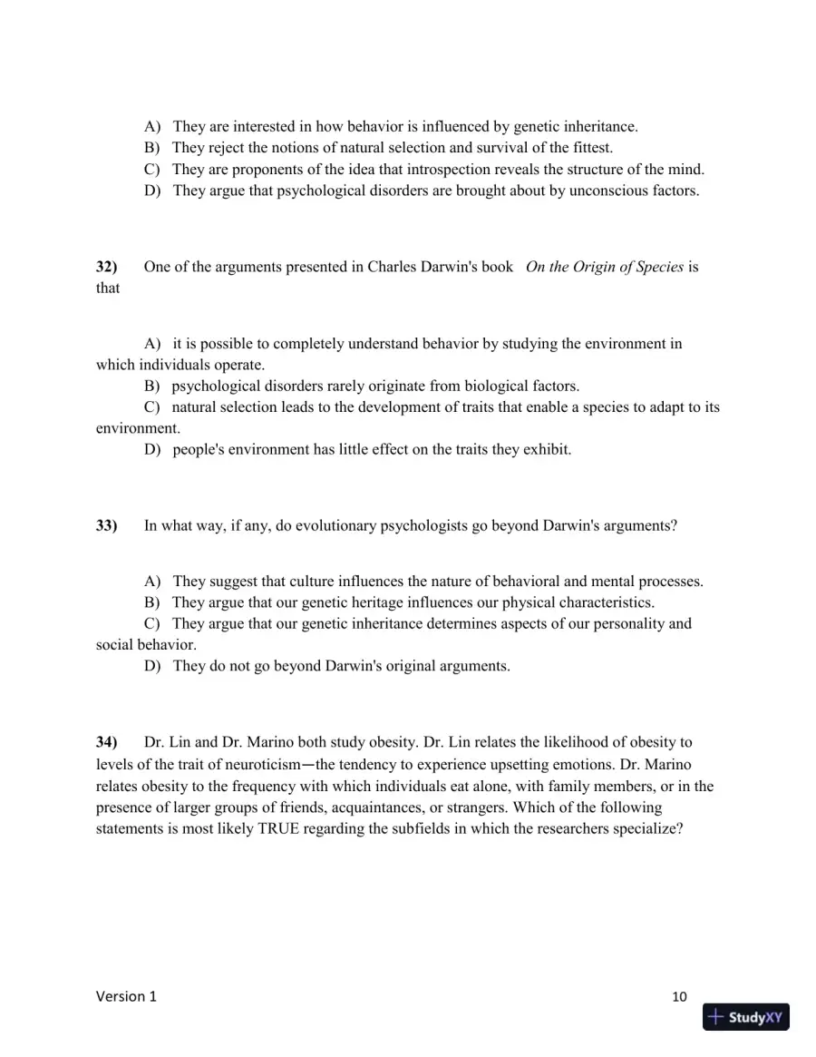 Test Bank for Understanding Psychology, 15th Edition (Chapters 1-5), page 11