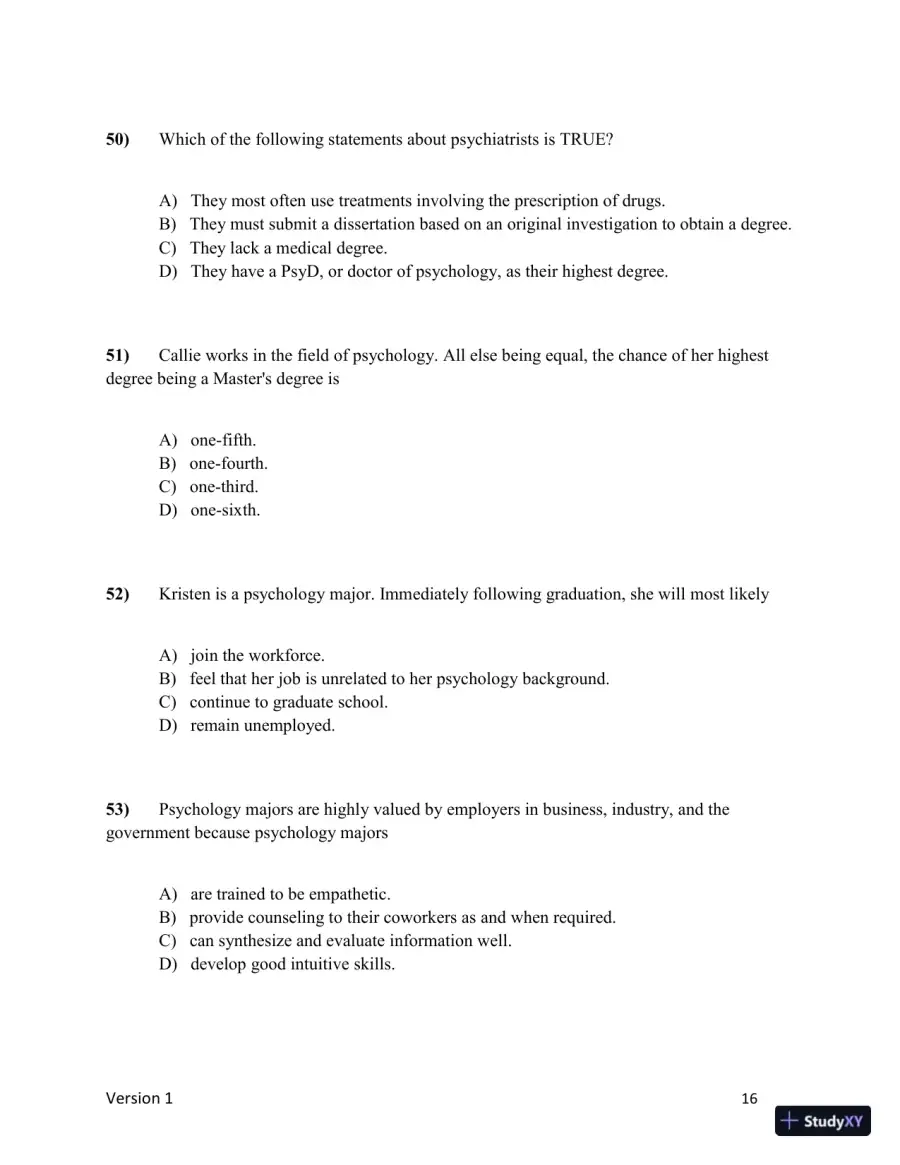 Test Bank for Understanding Psychology, 15th Edition (Chapters 1-5), page 17