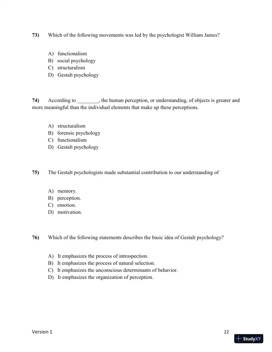Test Bank for Understanding Psychology, 15th Edition (Chapters 1-5), page 23