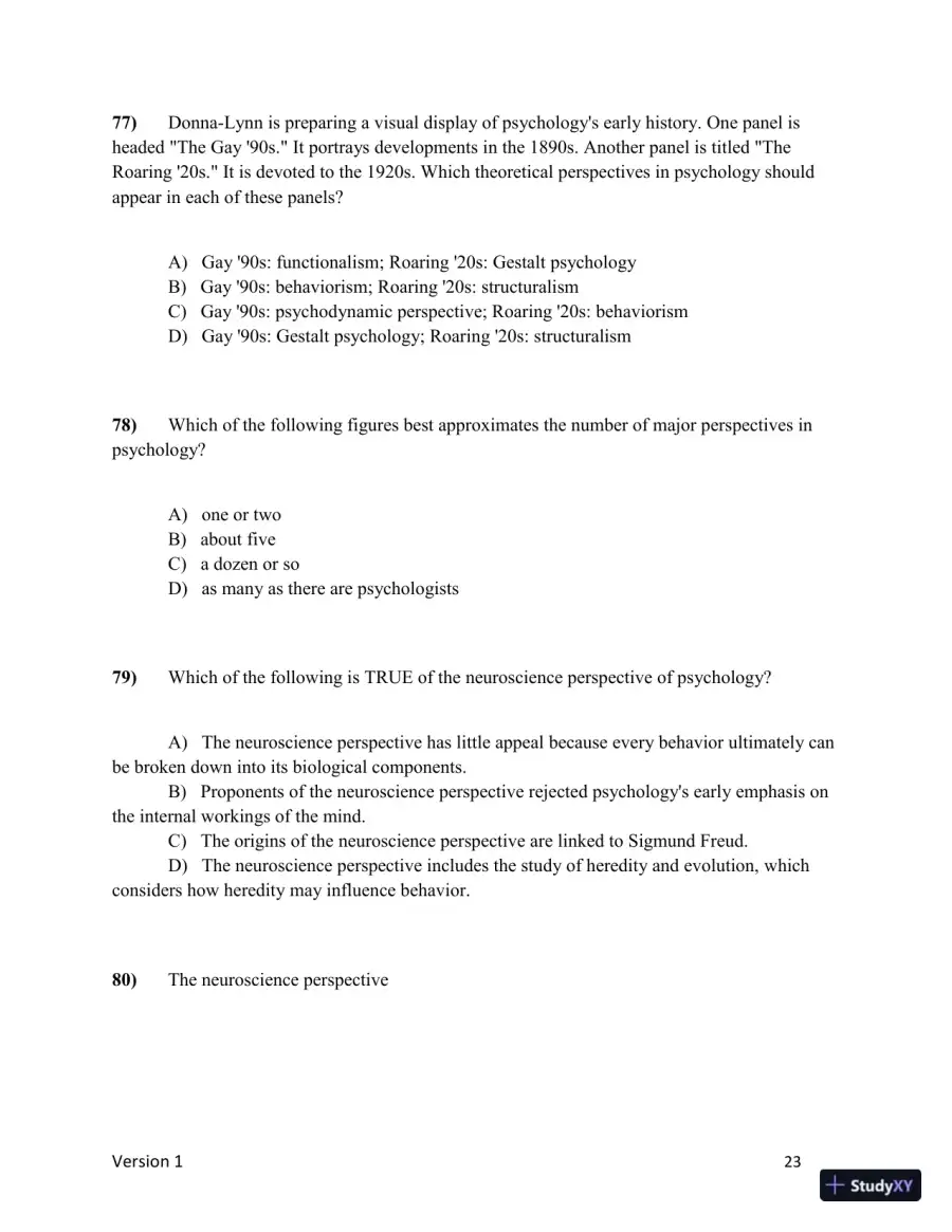 Test Bank for Understanding Psychology, 15th Edition (Chapters 1-5), page 24