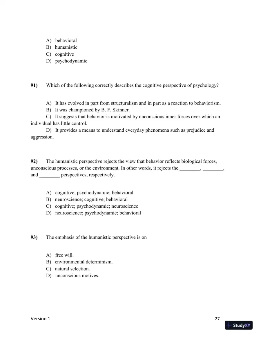 Test Bank for Understanding Psychology, 15th Edition (Chapters 1-5), page 28