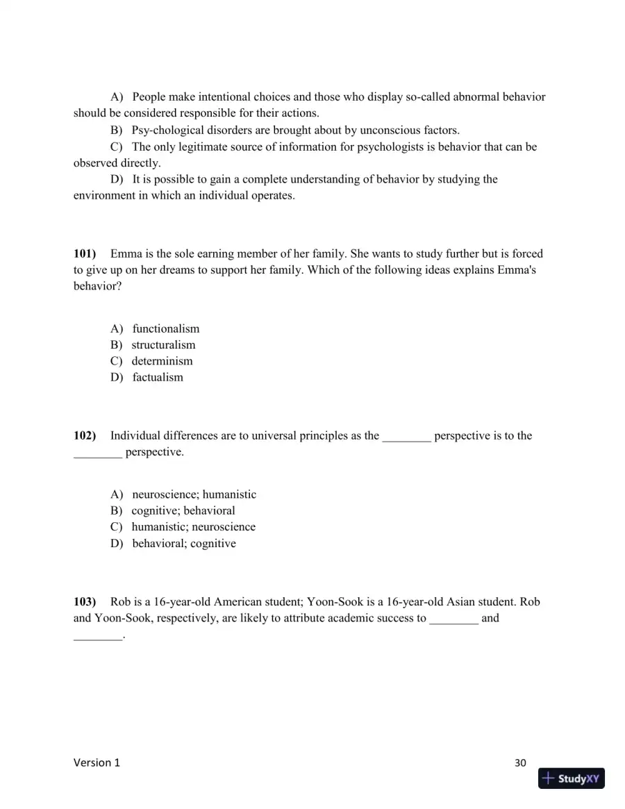 Test Bank for Understanding Psychology, 15th Edition (Chapters 1-5), page 31
